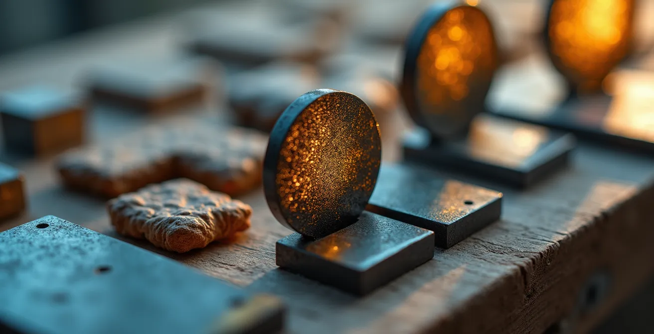 Close-up macro view of assessment components adapting to different expertise levels