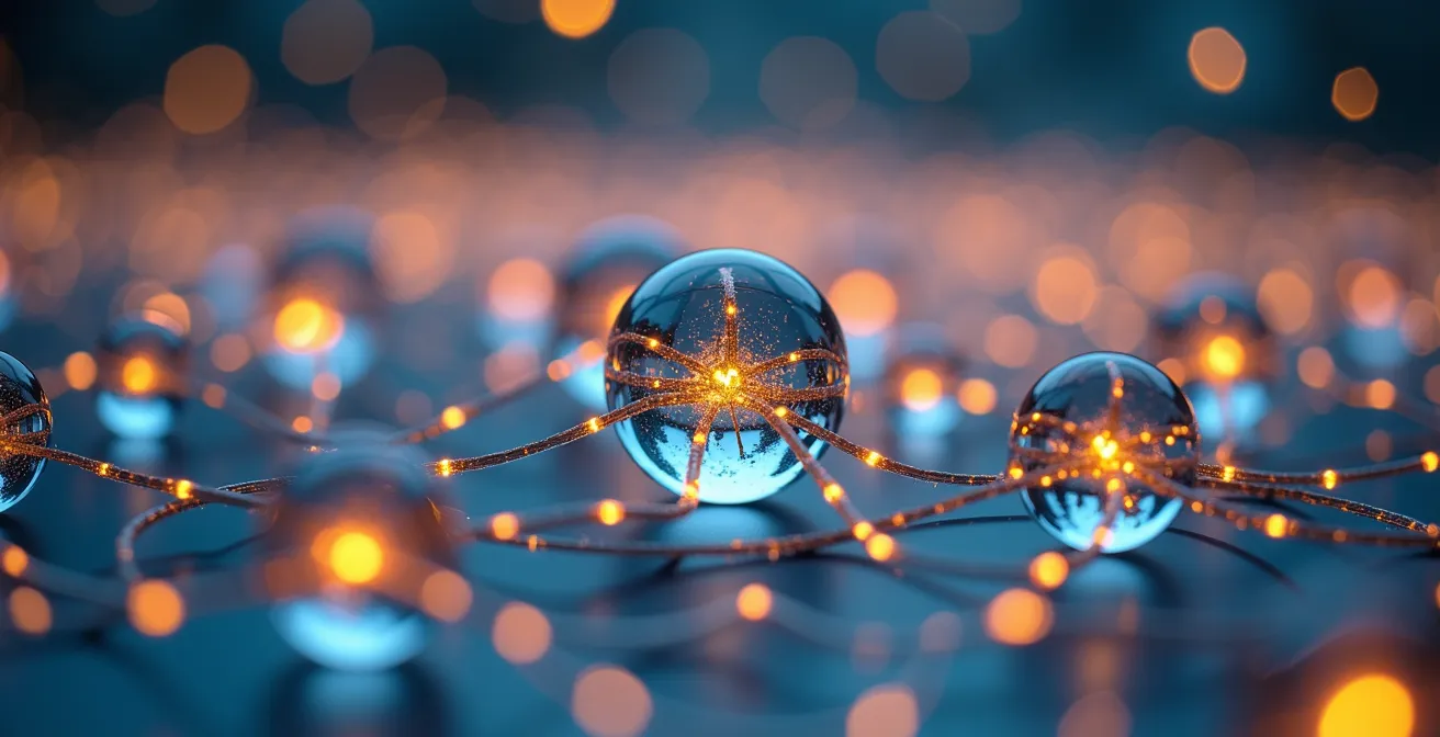 Close-up visualization of neural pathways showing dopamine activation during learning moments