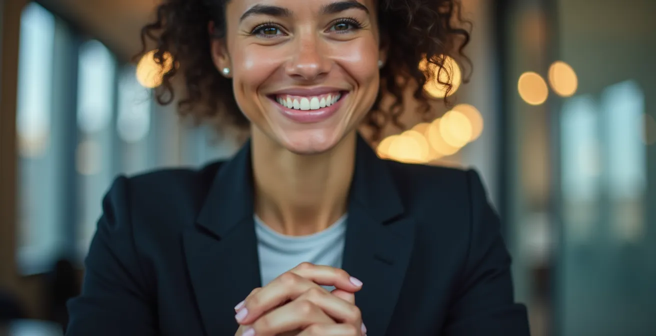 Professional compliance officer reviewing organized digital certification system