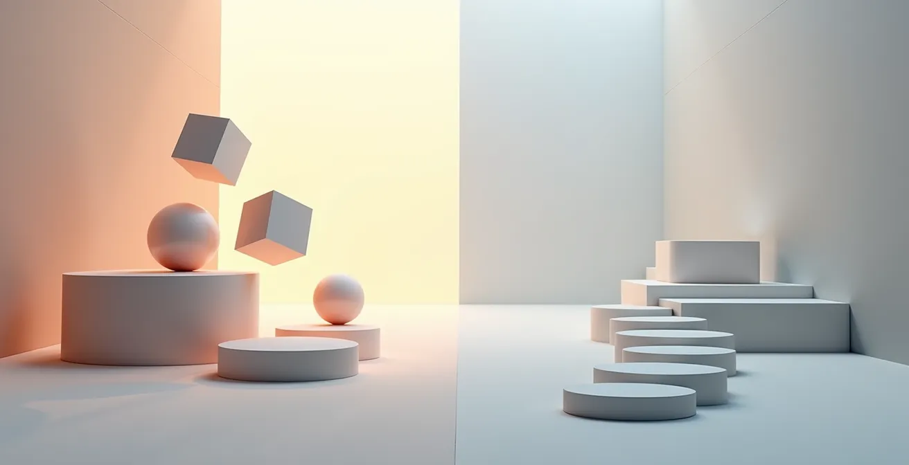 Visual metaphor comparing binge-model full access learning with drip-feed weekly unlock learning schedules.