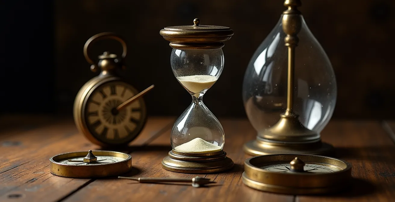 Instructor presenting compelling mystery with visual clues and paradoxical elements to engaged audience