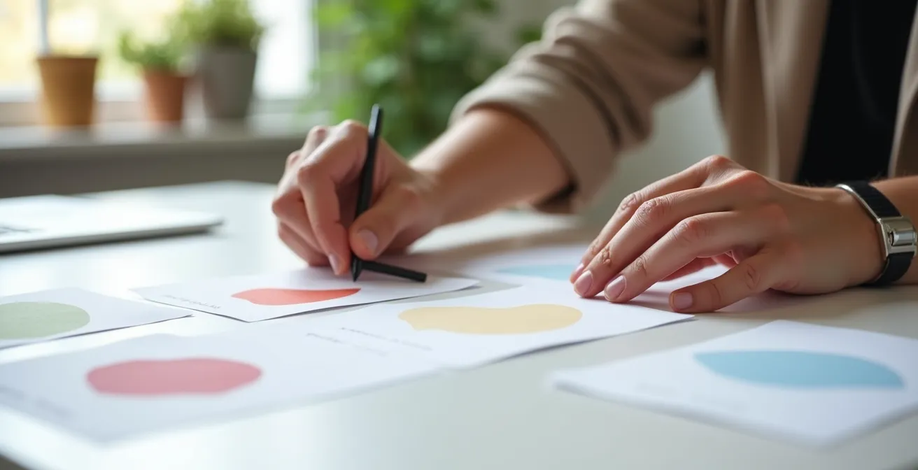 Clean and organized remote workspace showing efficient project management