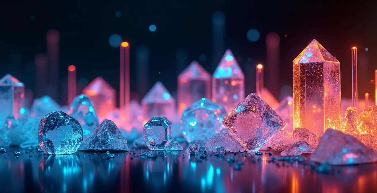 Abstract visualization of engagement metrics flowing through digital space