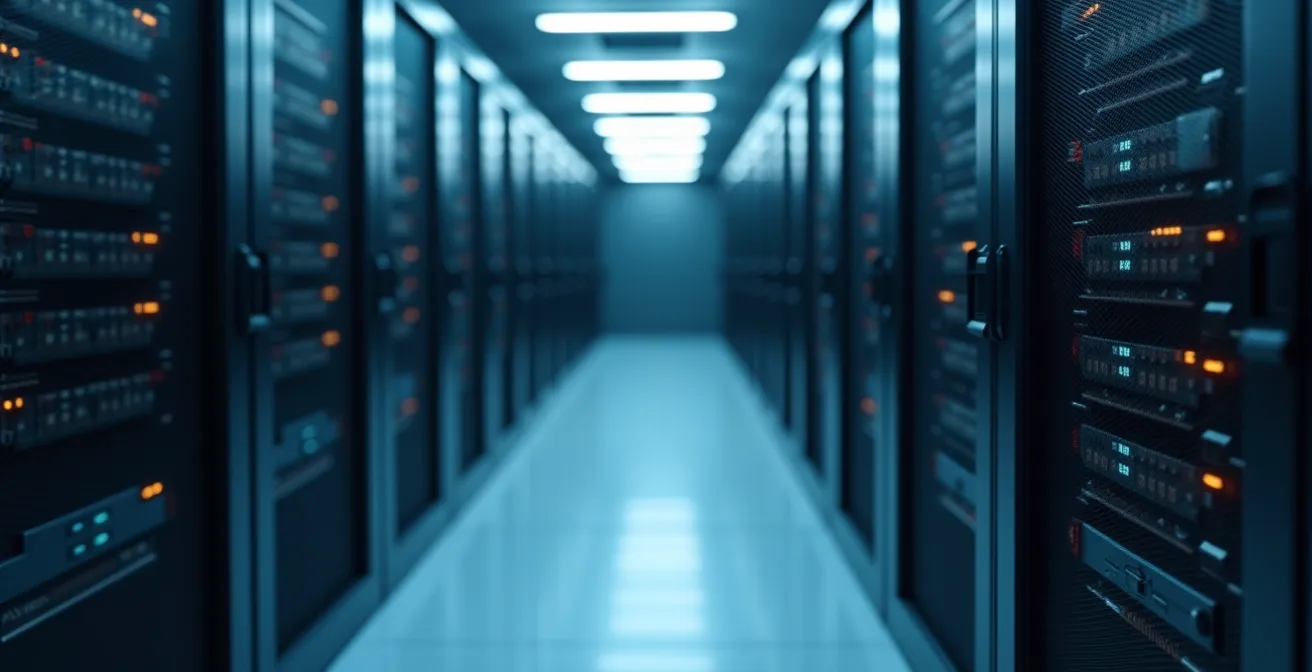 Technical setup showing VR headset data integration with enterprise systems